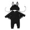 Children's bat jumpsuit 2-piece set